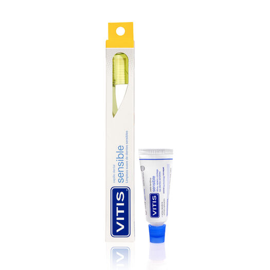 Cepillo de Dientes Vitis Sensible + Pasta Dental 20 g, , large image number 0