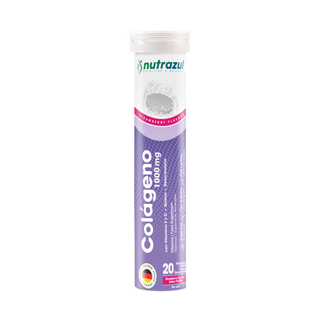 Colágeno Nutrazul Efervescente 20 Tabletas, , large image number 0