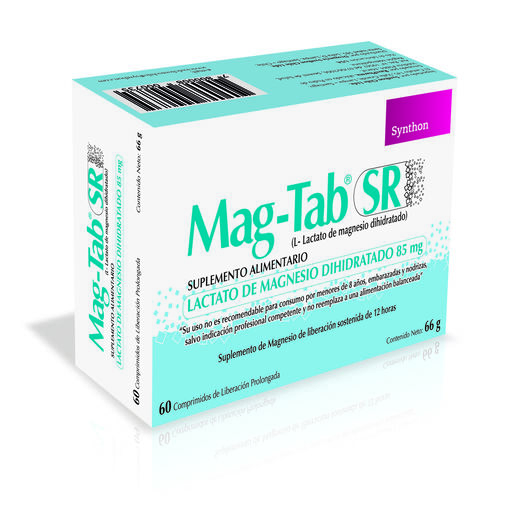 Mag-Tab SR 85 mg x 60 Comprimidos De Liberacion Prolongada, , large image number 0