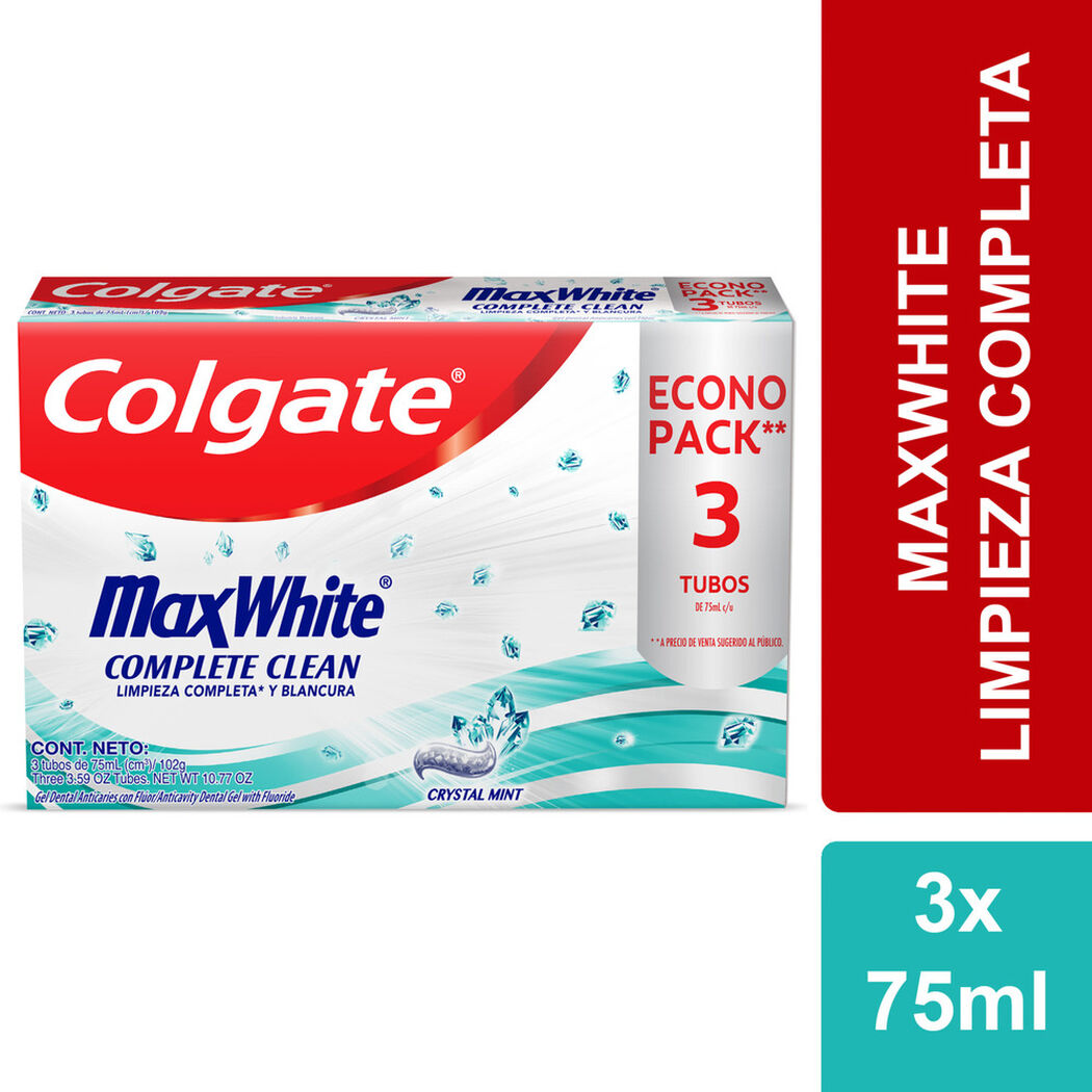 Pasta Dental Colgate Max White 75 mL 3 un, , large image number 0