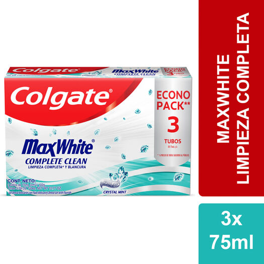 Pasta Dental Colgate Max White 75 mL 3 un, , large image number 0