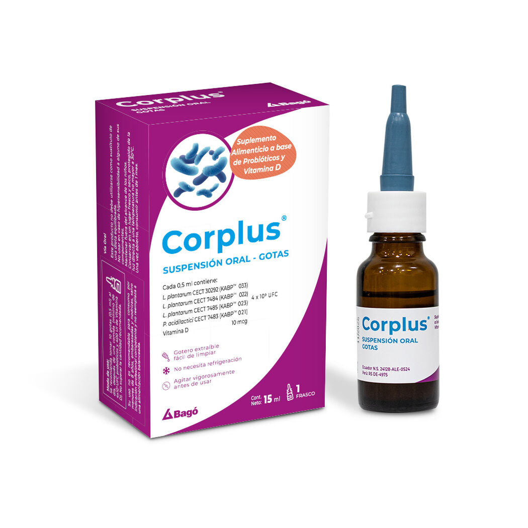 Suplemento Alimenticio Corplus Gotas Suspensión Oral 15 mL, , large image number 0