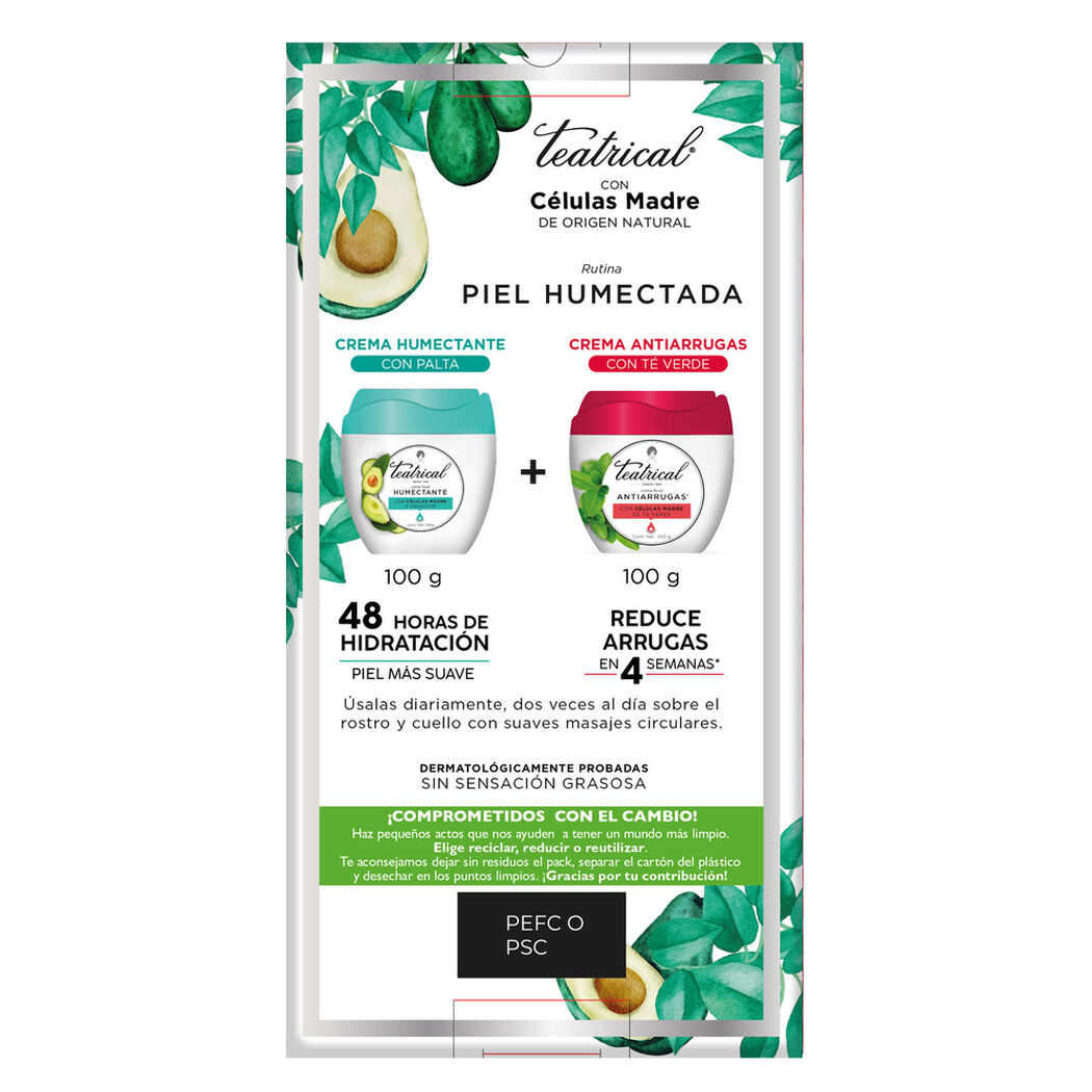 Pack Teatrical Crema Humectante 200Gr + Crema Antiarrugas 100Gr, , large image number 3