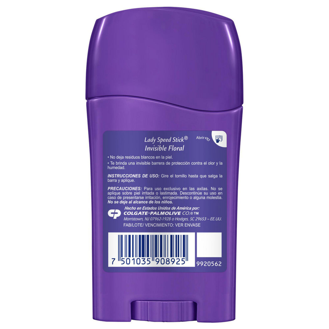Desodorante en Barra Lady Speed Stick Invisible Floral 45g, , large image number 1