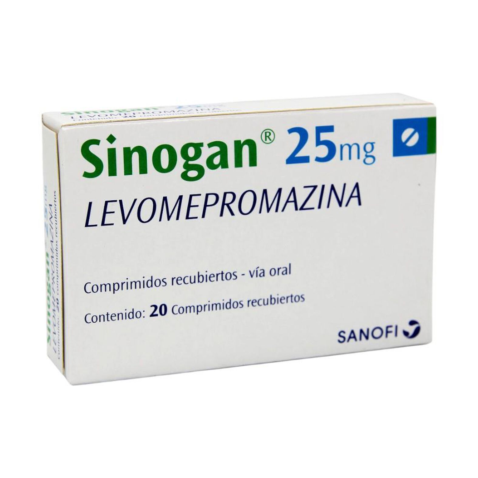 Sinogan 25 mg | 20 comprimidos recubiertos