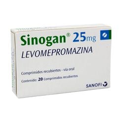 Sinogan 25 mg 20 Comprimidos Recubiertos,  Sinogan 25 mg 20 Comprimidos Recubiertos