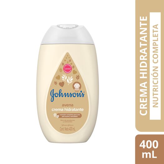 crema hidratante para bebé johnsons® avena x 400 ml., , large image number 0