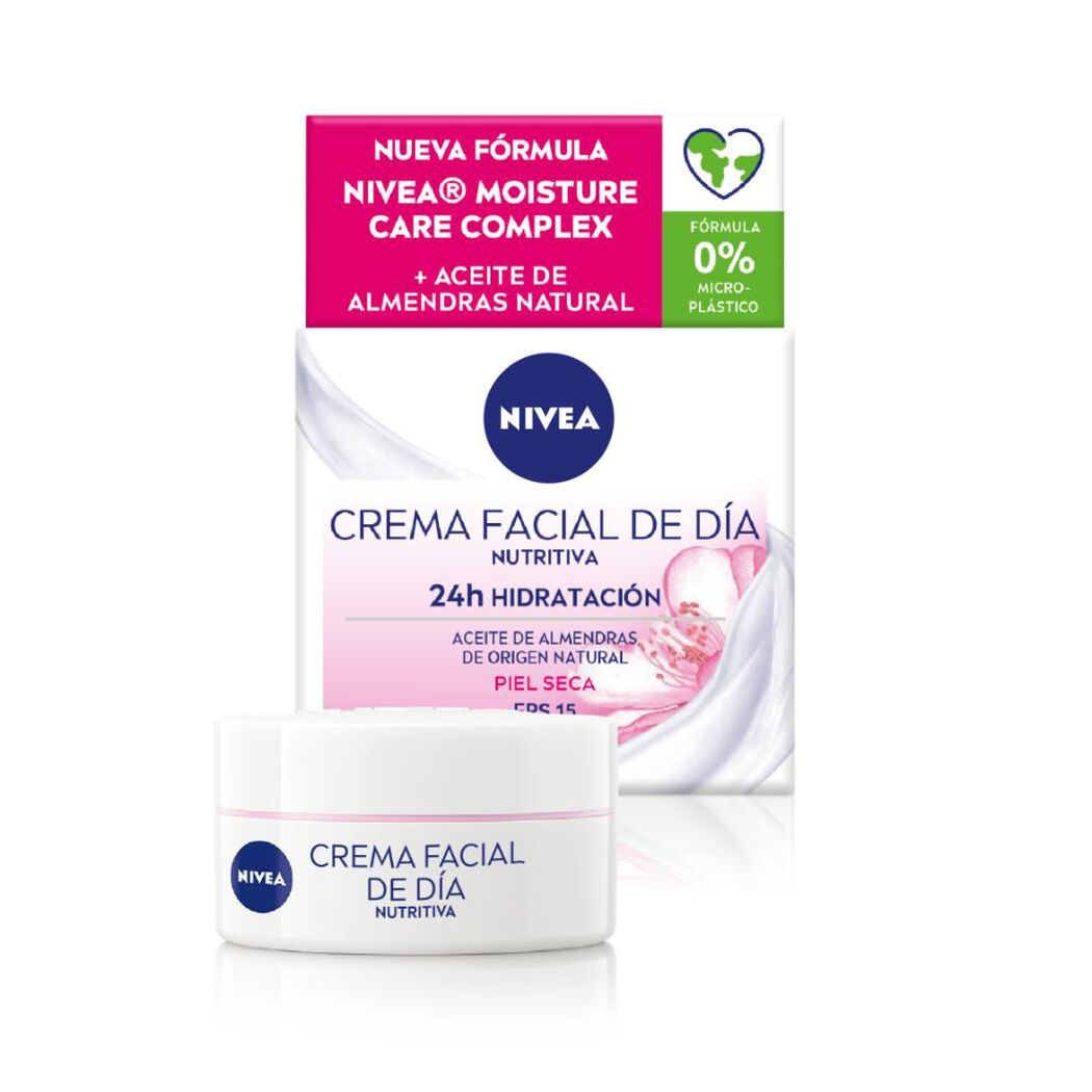 Crema Nivea Facial Día Piel Seca 50 mL, , large image number 1