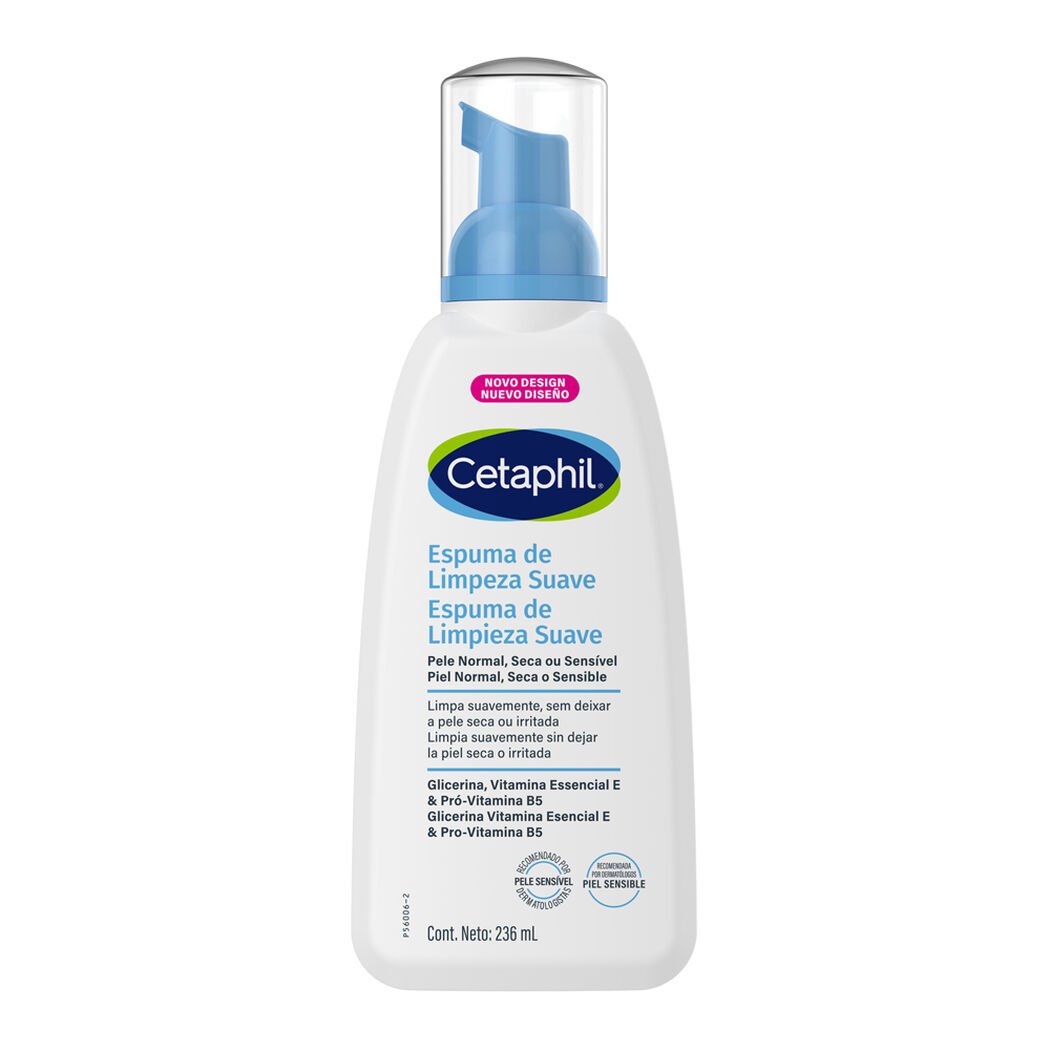 Espuma Limpiadora Cetaphil Facial Pieles Sensibles 236 mL, , large image number 0