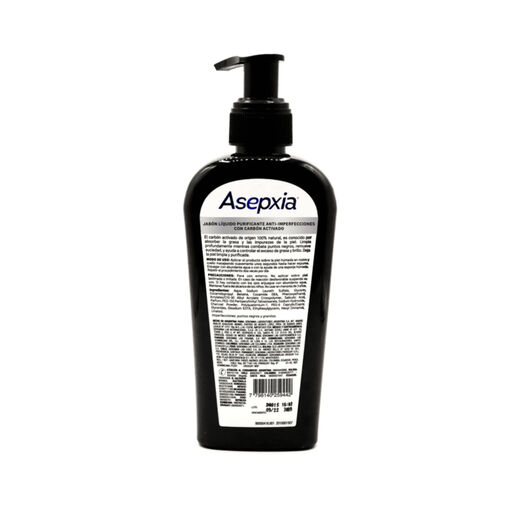 Asepxia Jabón Líquido Purificante Carbón Detox 200 Ml, , large image number 1