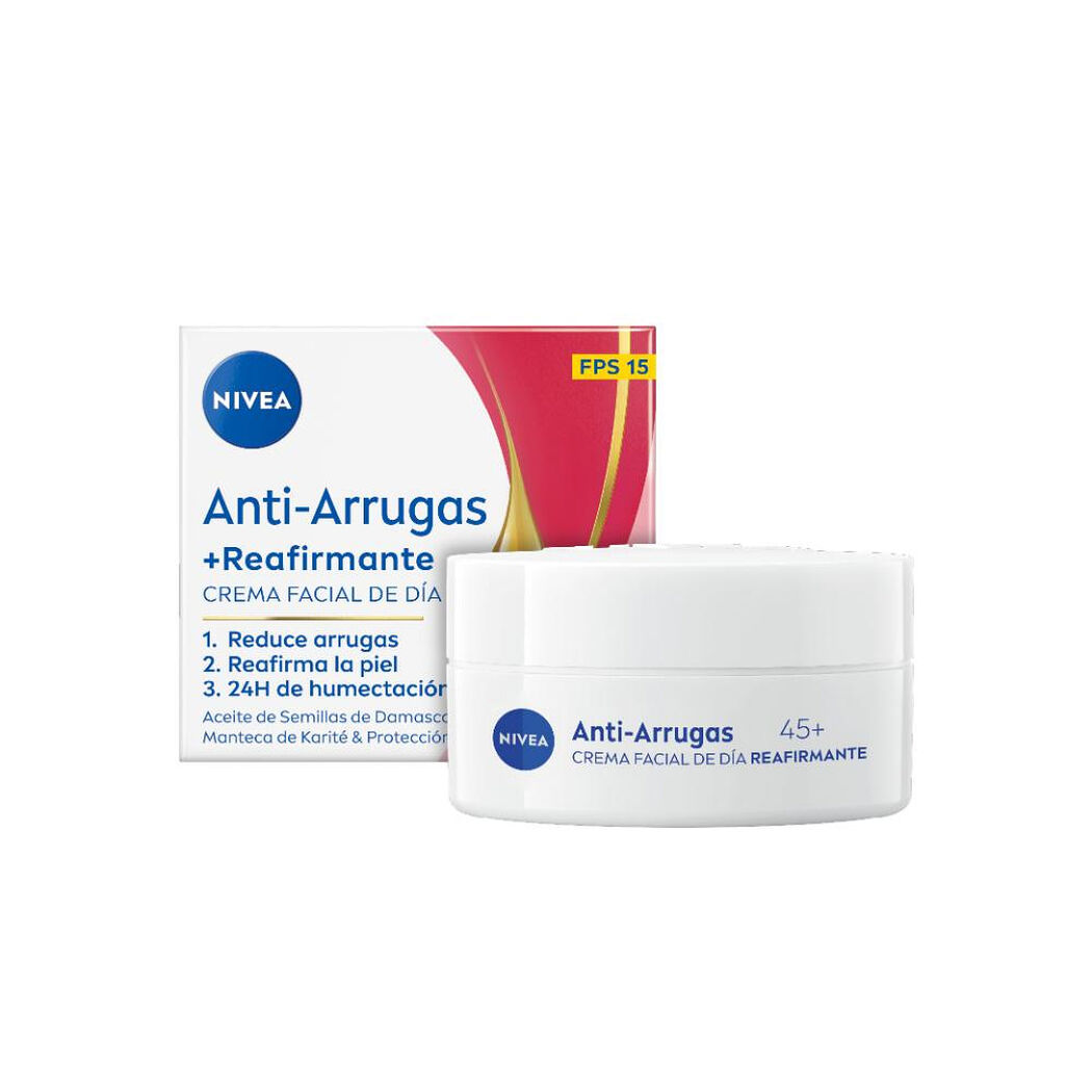 Crema Facial Nivea Antiarrugas +45 D&iacute;a 50 ml, , large image number 1
