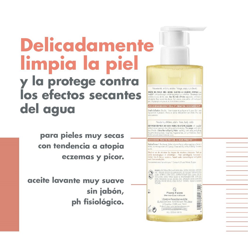 Avene Aceite Limpiador  XeraCalm A.D x 400 mL, , large image number 1