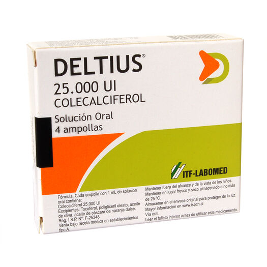 Deltius 25.000 UI x 4 Ampollas Solución Oral, , large image number 0
