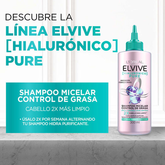 Shampoo Micellar Elvive Pure 300Ml, , large image number 1