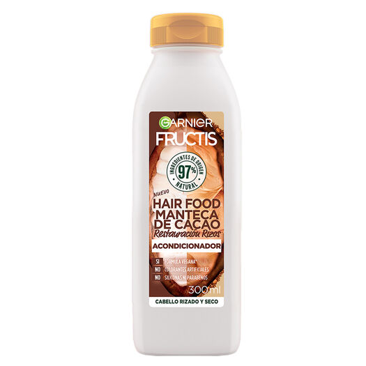 Acondicionador Restauración Rizos Fructis Hair Food Cacao 300Ml, , large image number 1