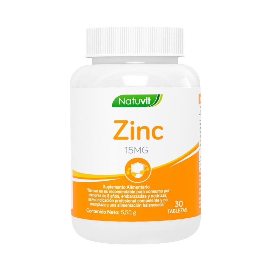 Natuvit Zinc 15 mg 30 Tabs, , large image number 0