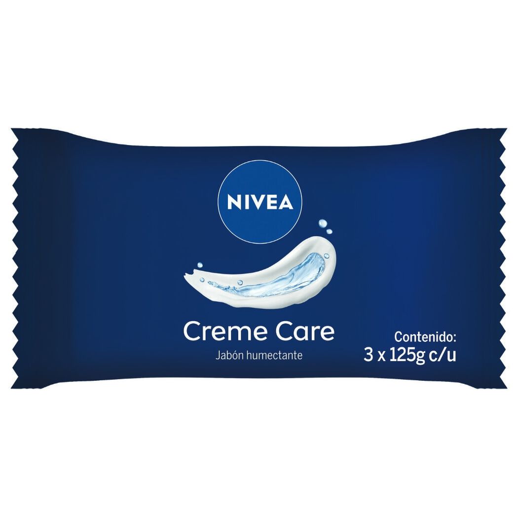 Jab&oacute;n Nivea Creme Care 3X125 Gr, , large image number 0