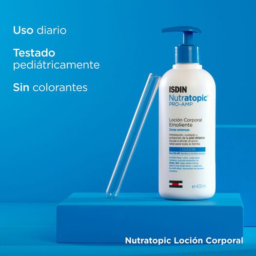 Isdin Loción Emoliente Nutratopic® Piel Atópica x 400 mL, , large image number 2