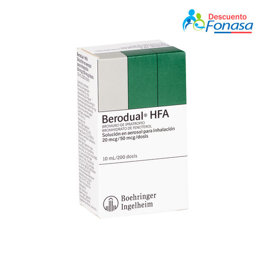 Berodual HFA x 200 Dosis Solución En Aerosol Para Inhalación, , large image number 0