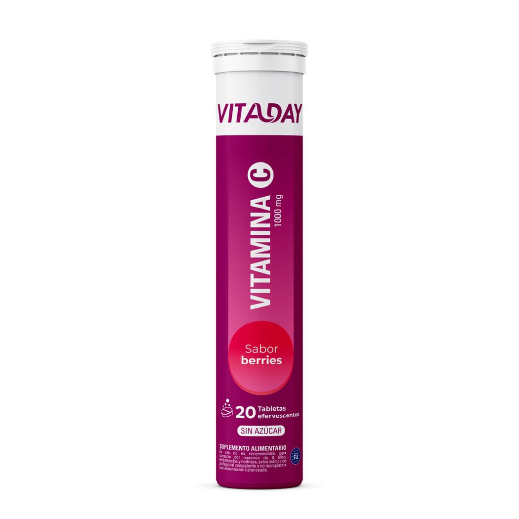 Vitamina C Vitaday 1000 mg Berries x 20 tabletas, , large image number 0