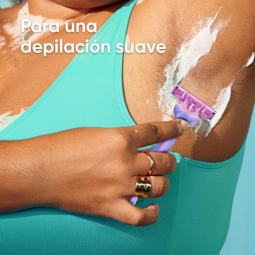 Máquina de Afeitar Gillete Prestobarba 3 Woman 2 un, , large image number 1