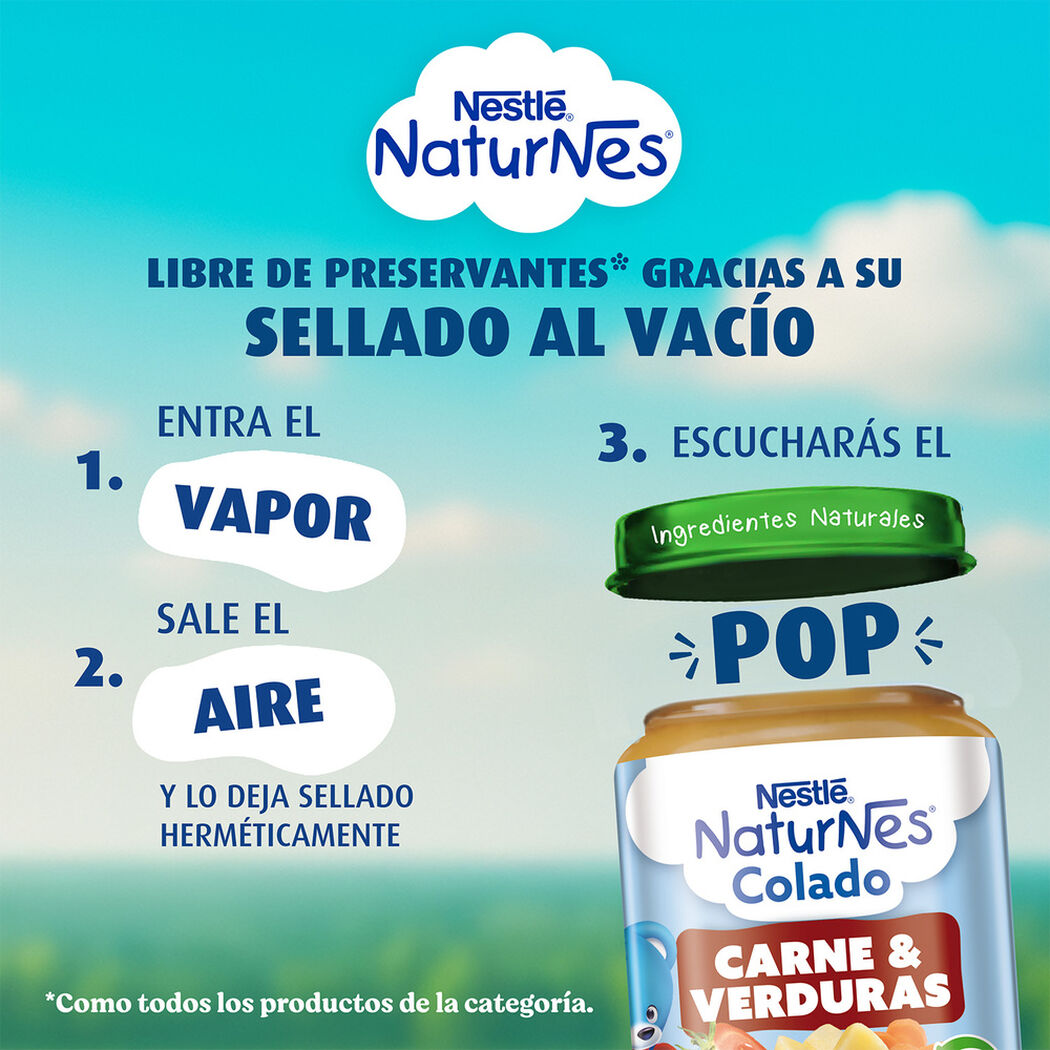 Colado Nestle Carne y Verduras 9+ Meses 215 g, , large image number 3