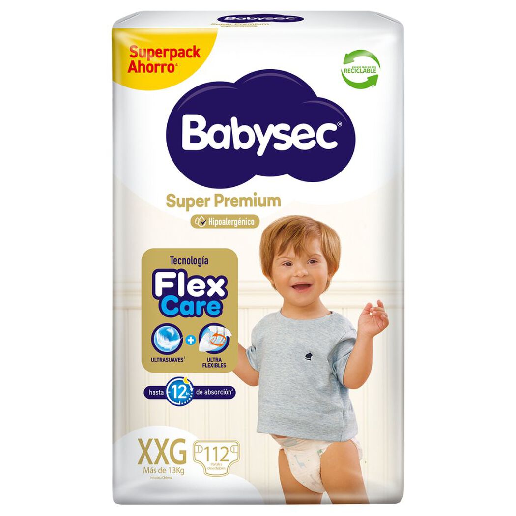 Pa&ntilde;ales Babysec Super Premium XXG 112 un, , large image number 1