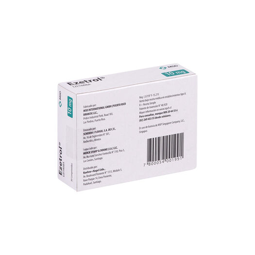 Ezetrol 10 mg x 30 Comprimidos, , large image number 1