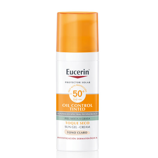 Sun Oil Control Tinted Facial Tono Light Fps50+ Eucerin  50ml , , large image number 0