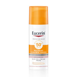 Eucerin Sun Pigment Control Tinted Facial Tono Claro Protector Solar Fps50+ 50Ml 