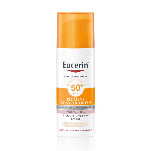 Eucerin Sun Pigment Control Tinted Facial Tono Claro Protector Solar Fps50+ 50Ml , , large image number 0