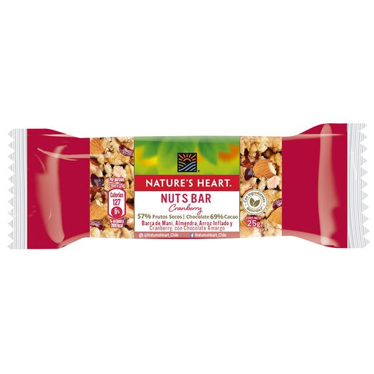 Barras de cereal Nature´s Heart Cranberry 25g, , large image number 0