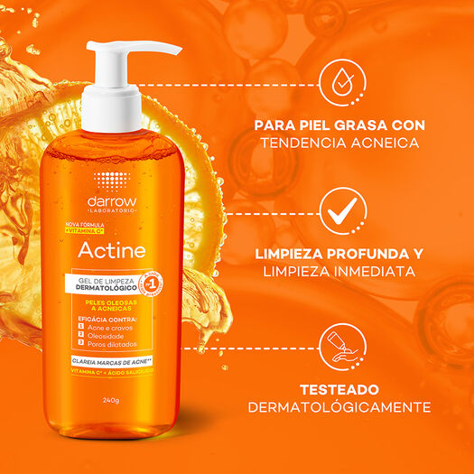 Darrow Actine Gel Limpiador Dermatológico 240G, , large image number 2