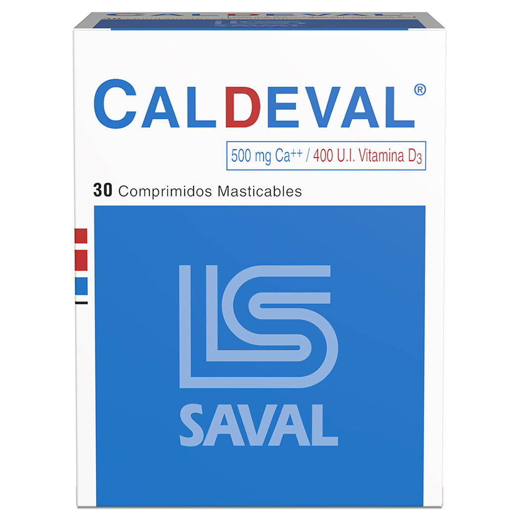Caldeval x 30 Comprimidos Masticables, , large image number 0