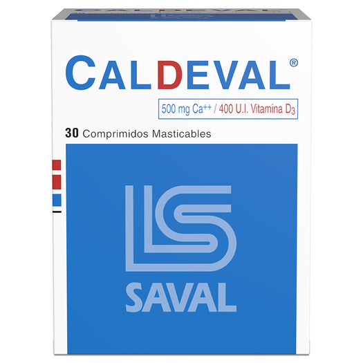Caldeval x 30 Comprimidos Masticables, , large image number 0