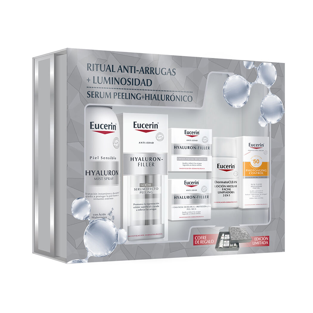 Eucerin Hyaluron Filler Crema D&iacute;a + Crema Noche + Peeling & Serum + Bruma x 1 Pack, , large image number 0
