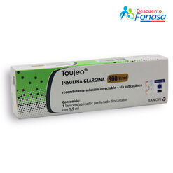 Insulina Toujeo (Glargina) 300 UI/mL Solucion Inyectable x 1 Aplicador Prellenado 1,5 mL