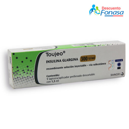 Insulina Toujeo (Glargina) 300 UI/mL Solucion Inyectable x 1 Aplicador Prellenado 1,5 mL, , large image number 0
