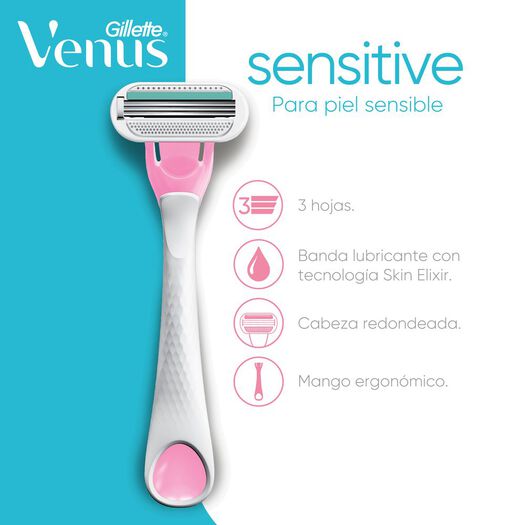 Máquina De Afeitar Desechable Gillette Venus Sensitive  Para Piel Sensible, 2 Unidades, , large image number 3