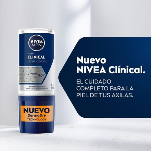 NIVEA  Clinical Antitranspirante Roll on masculino 50ml, , large image number 2