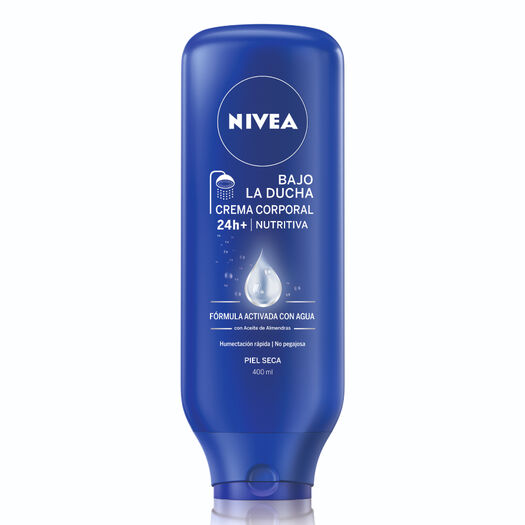 CREMA CORPORAL NIVEA BAJO LA DUCHA NUTRITIVA PIEL SECA 400ML, , large image number 0