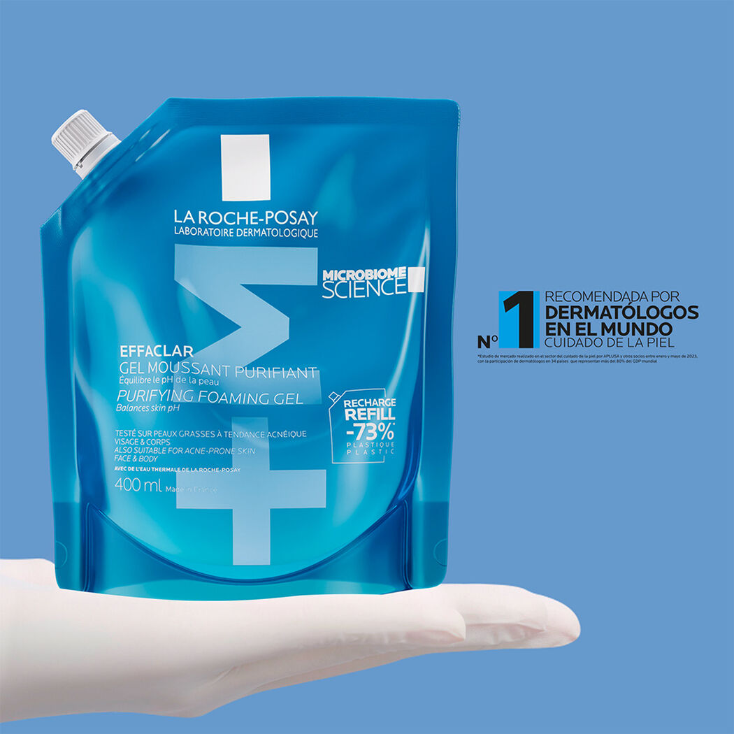 Gel Effaclar + Limpiador Purificante La Roche-Posay 400ml Refill, , large image number 4