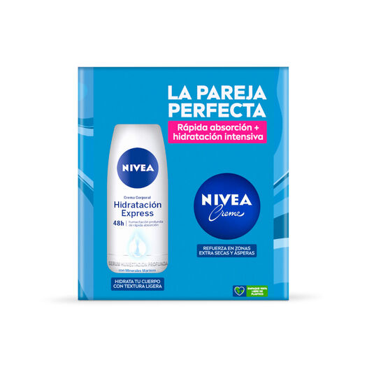 Pack Nivea Crema Corporal Hidratación Express 400Ml + Nivea Creme 60Ml, , large image number 1