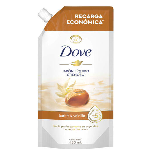 Jabón Líquido Dove Dove Karite Doy Pack 450 mL, , large image number 1