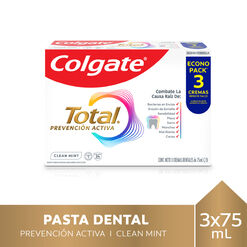Pasta Dental Colgate Total Clean Mint 75 mL 3 un