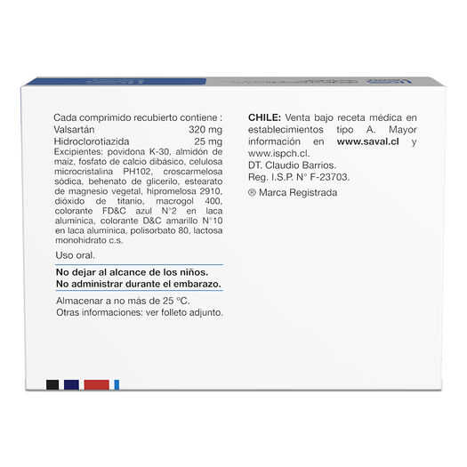 Valax-D 320 mg /25 mg x 30 Comprimidos Recubiertos, , large image number 1