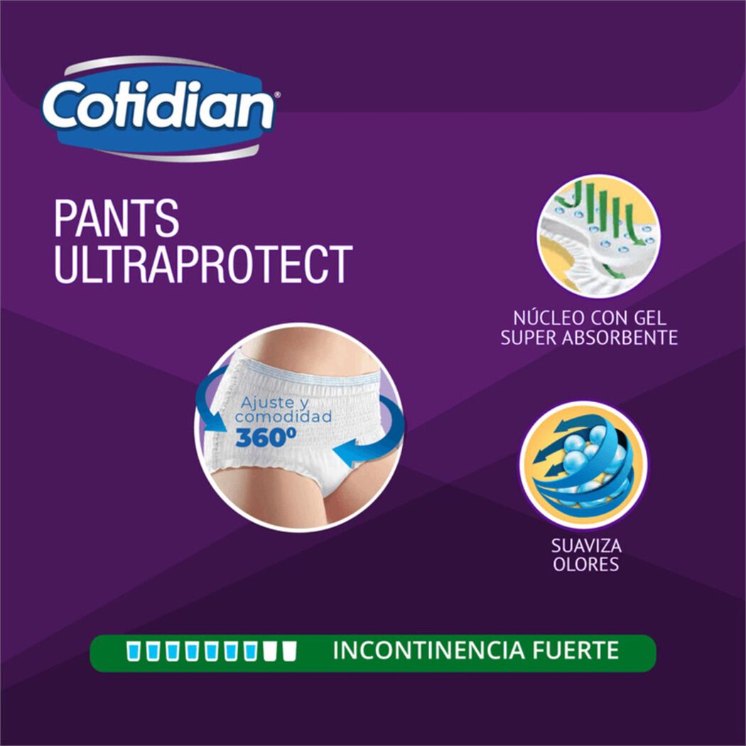 Cotidian Pants Ultraprotect G/Xg 16un, , large image number 2