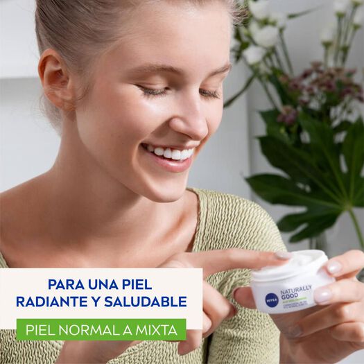 Crema Nivea Facial Día Naturally Good 50 mL, , large image number 2