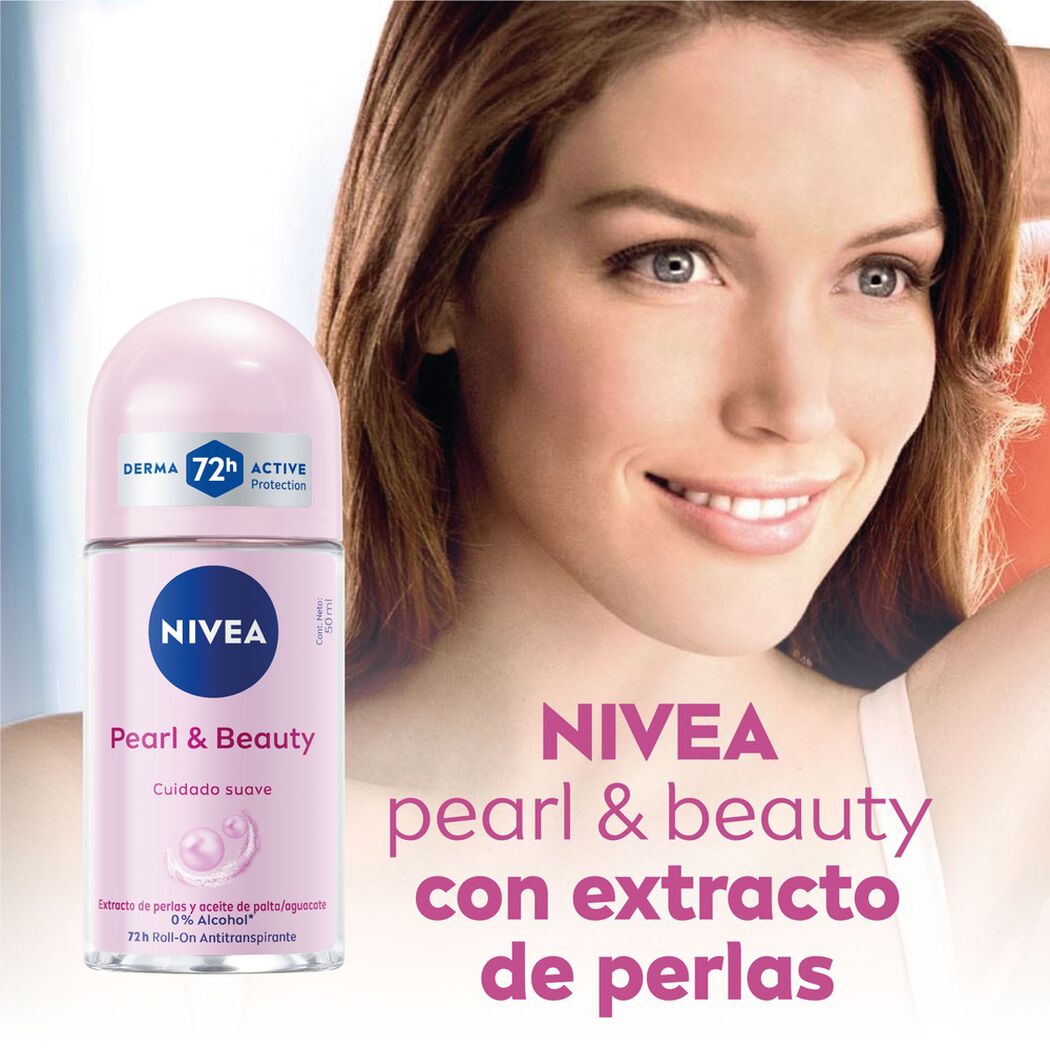 Desodorante Nivea Roll-On Beauty & Pearl 50 mL, , large image number 2