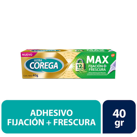 Adhesivo Corega Ultra Protesis Dentales Max Fijación Frescura 40 g, , large image number 1